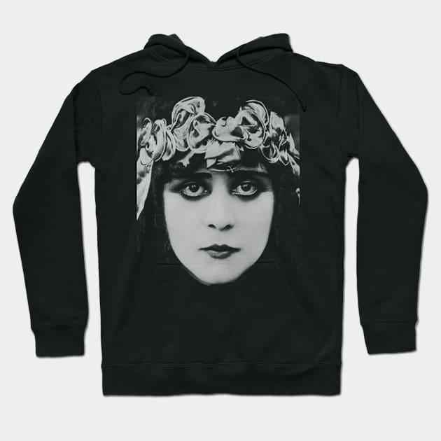 THEDA BARA - VAMPIRE QUEEN Hoodie by silentandprecodehorror